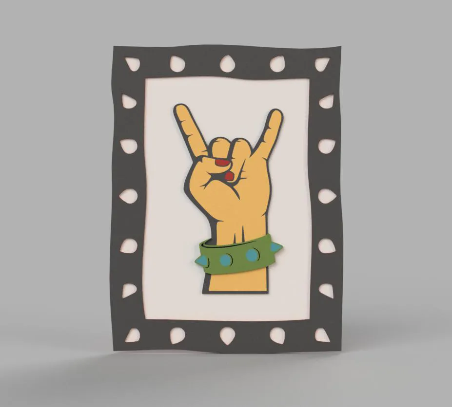Punk Music Plywood Wall Decor