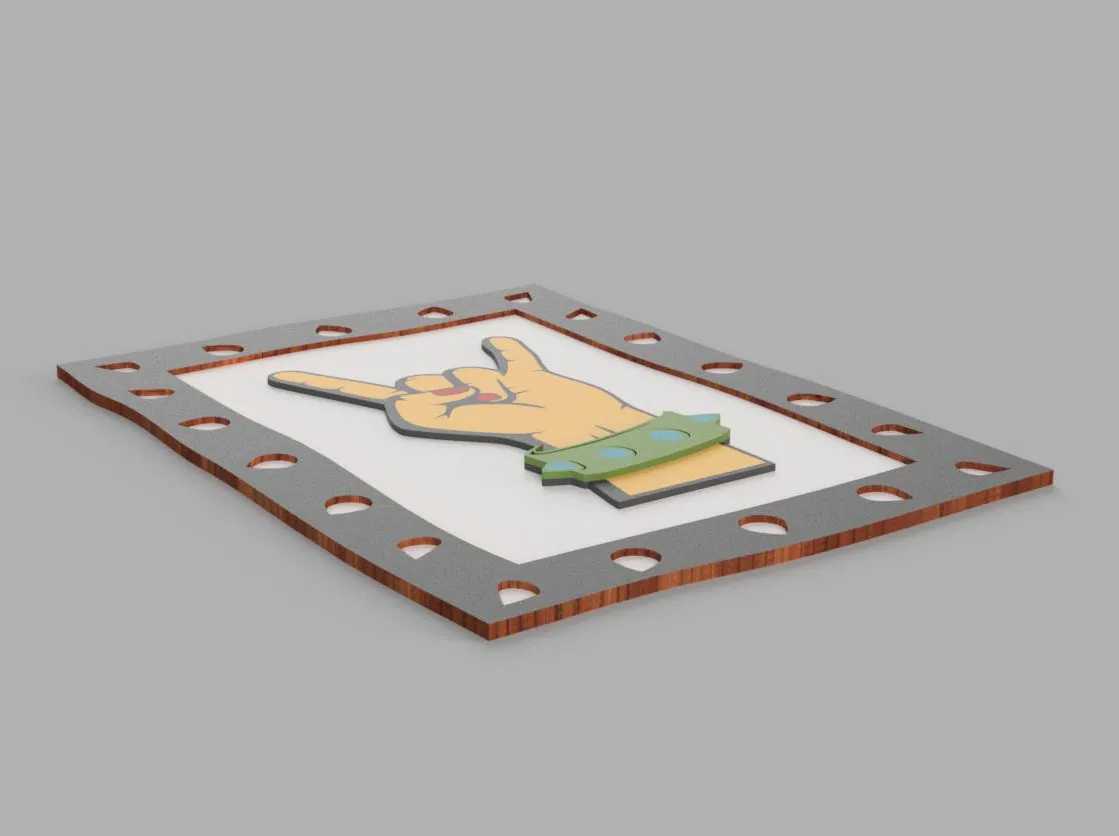 Punk Music Plywood Wall Decor - Image 6