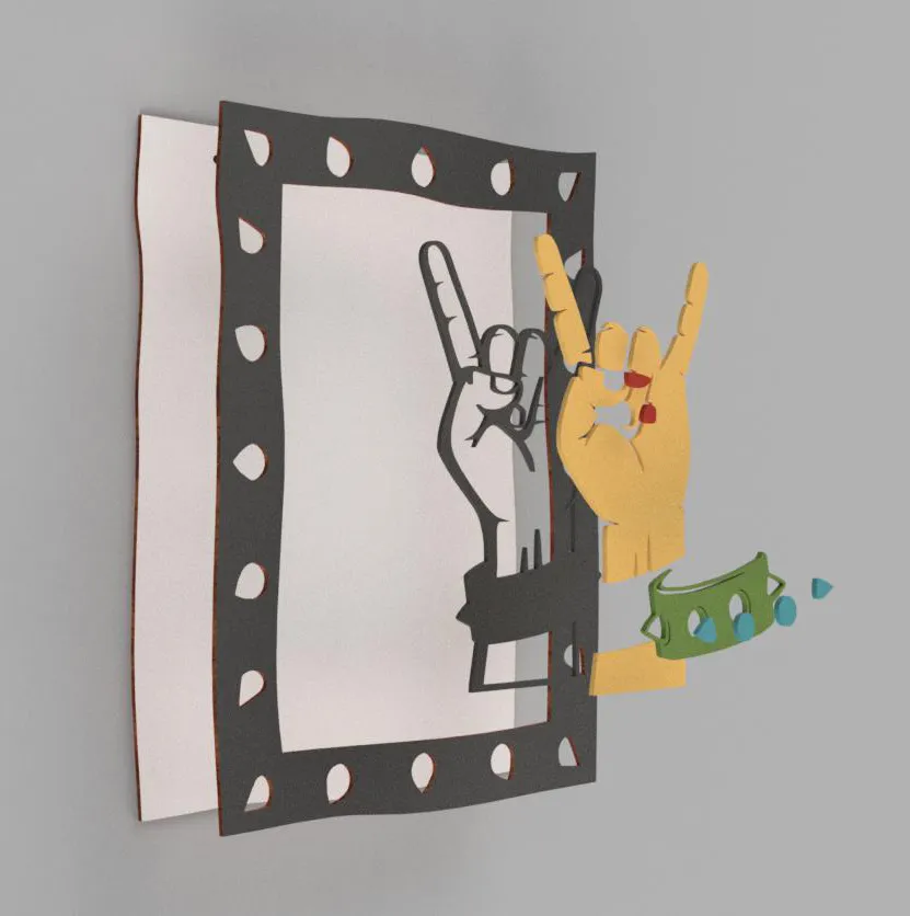 Punk Music Plywood Wall Decor - Image 8
