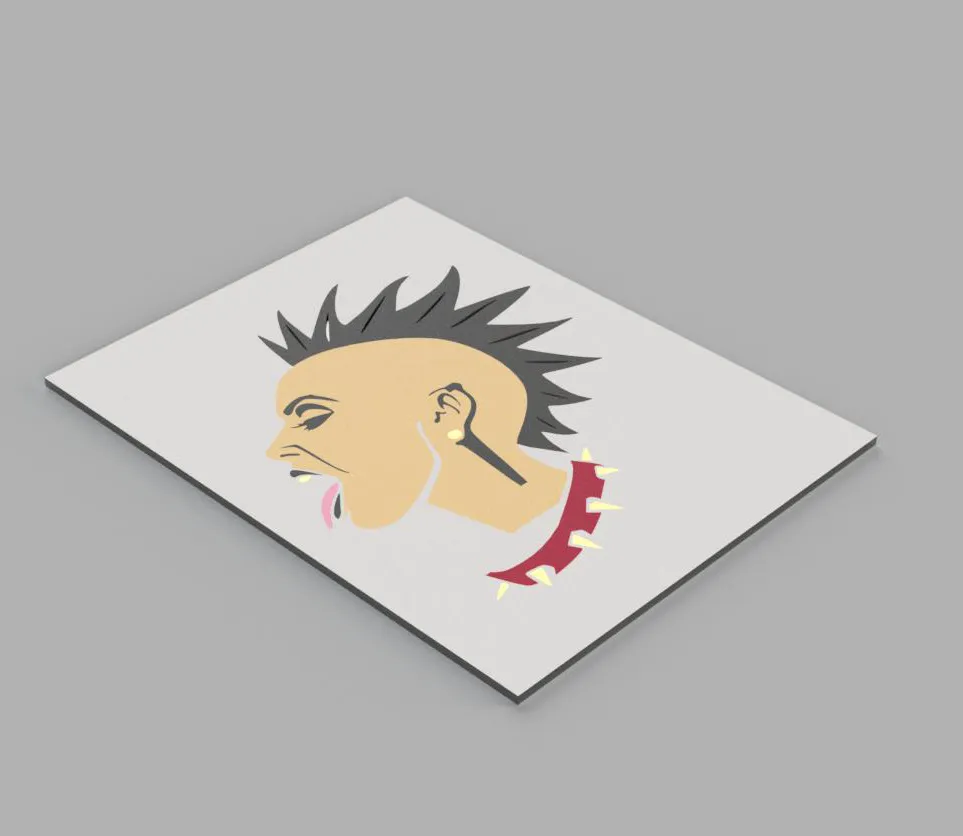 Punk Music wooden wall art - Image 2